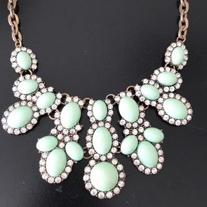 Mint green accent necklace